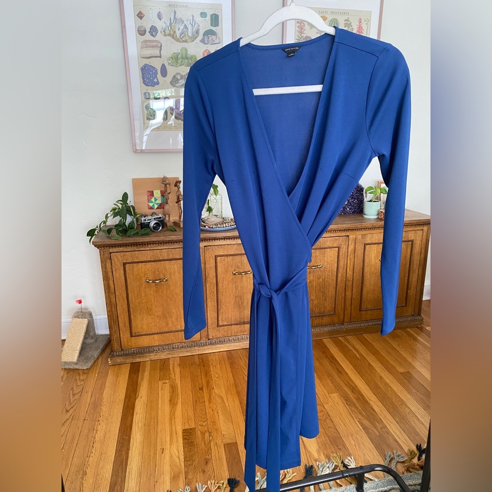Blue Wrap Dress